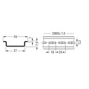 WAGO - 210-115 - Stahltragschiene