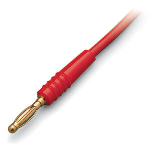 Prüfstecker 2 mm rot 500 mm Leitung 42 V