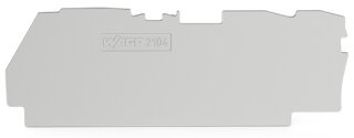 Abschluss- und Zwischenplatte 2104-1391 für 3-Leiter-Klemmen grau