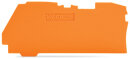 Abschluss- und Zwischenplatte 2106-1292 orange 1 mm PA66