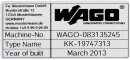 Typenschild 210-804 99 x 44 mm silberfarben Polyester...