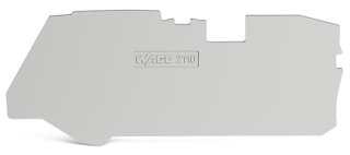 Abschluss- und Zwischenplatte 2110-1291 1 mm grau PA66