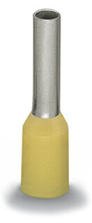 Aderendhülse 216-205 2,08 mm² AWG 14 gelb mit Kunststoffkragen
