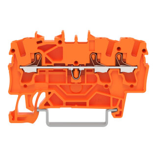 3-Leiter-Durchgangsklemme 2202-1302 Push-in CAGE CLAMP 2,5 mm² orange