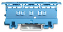 Befestigungsadapter Serie 221 4 mm² Tragschiene 35 blau