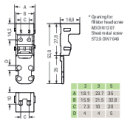 Befestigungsadapter 221-505 für 5-Leiter-Klemmen 4...