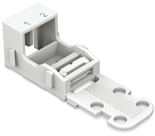 Befestigungsadapter 221-522 2-Leiter-Klemmen 4 mm² weiß