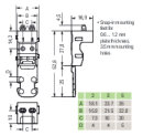 Befestigungsadapter 221-522 2-Leiter-Klemmen 4 mm²...