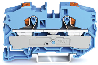 2-Leiter-Durchgangsklemme 2216-1204 Push-in CAGE CLAMP 16 mm² blau