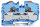 2-Leiter-Durchgangsklemme 2216-1204 Push-in CAGE CLAMP 16 mm² blau