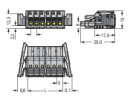 1-Leiter-Federleiste 2231-103/037-000 Push-in CAGE CLAMP...