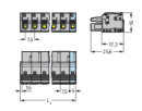 1-Leiter-Federleiste 2231-208/026-000 Push-in CAGE CLAMP...