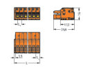 1-Leiter-Federleiste 2231-306/026-000 Push-in CAGE CLAMP...