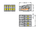 1-Leiter-Federleiste 231-102/102-000 CAGE CLAMP 2,5...