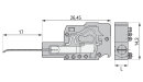 Prüfsteckermodul 231-126 mit Kontaktzunge CAGE CLAMP 2,5 mm²