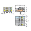 WAGO - 231-204/008-000 - 1-Leiter-Federleiste