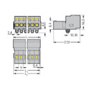 WAGO - 231-605/018-000 - 1-Leiter-Stiftleiste