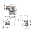 WAGO - 232-203/026-000 - 1-Leiter Federleiste, abgewinkelt