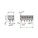 WAGO - 235-404/000-006 - Leiterplattenklemme