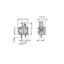 WAGO - 235-727/331-000 - Anreihbare 2-Leiter-Leiterplattenklemme