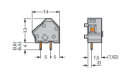 Anreihbare Leiterplattenklemme 236-501 CAGE CLAMP 2,5...