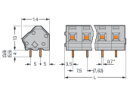 Leiterplattenklemme 236-503 CAGE CLAMP 2,5 mm²...