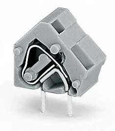 Anreihbare Leiterplattenklemme 236-601 CAGE CLAMP 2,5 mm² grau