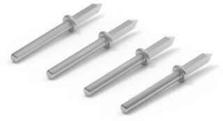 THT-Einzelstift 243-131 silberfarben 1 mm Durchmesser