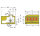4-Leiter-Federleiste 243-746 PUSH WIRE 0,8 mm 6-polig blau