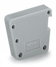 B-Blindmodul 249-107 anreihbar 5 mm grau