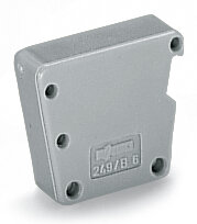 B-Blindmodul 249-148 anreihbar grau 6 mm Modulbreite