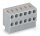 2-Leiter-Federleiste 252-156 PUSH WIRE 6-polig grau