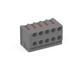 2-Leiter-Federleiste 252-305 PUSH WIRE 5-polig 0,5 mm²