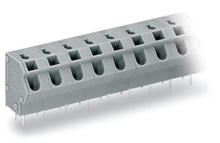 Leiterplattenklemme WAGO 254-559 PUSH WIRE 9-polig 2,5 mm² grau