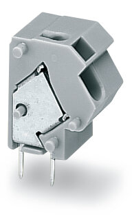 Anreihbare Leiterplattenklemme 254-651 PUSH WIRE 2,5 mm² grau