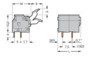 Leiterplattenklemme 255-502 2-polig 2,5 mm² CAGE...