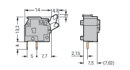 Anreihbare Leiterplattenklemme 255-753 CAGE CLAMP 2,5...