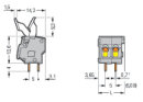 Leiterplattenklemme 257-404/333-000 CAGE CLAMP 4-polig...