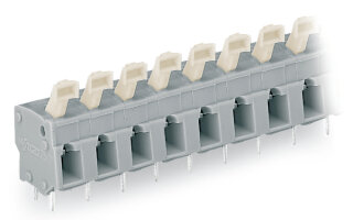Leiterplattenklemme WAGO 257-507 7-polig CAGE CLAMP 2,5 mm² grau