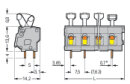Leiterplattenklemme WAGO 257-509 CAGE CLAMP 9-polig 2,5...