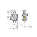 WAGO - 257-750 - Anreihbare Leiterplattenklemme