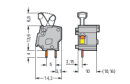 Anreihbare Leiterplattenklemme 257-767 CAGE CLAMP 2,5...