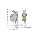 WAGO - 257-842 - Anreihbare Leiterplattenklemme