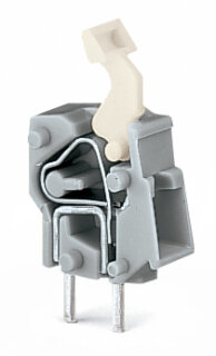 Anreihbare Leiterplattenklemme 257-847 CAGE CLAMP 2,5 mm² 1-polig hellgrün