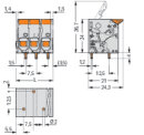Leiterplattenklemme 2606-1104 4-polig Push-in CAGE CLAMP...