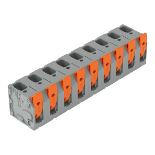 Leiterplattenklemme 2606-3359 Push-in CAGE CLAMP 9-polig 6 mm² grau