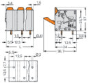 Leiterplattenklemme 2606-3359 Push-in CAGE CLAMP 9-polig...