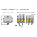 WAGO - 261-252 - 4-Leiter-Klemmenleiste