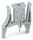 Prüfsteckermodul 261-404 WAGO 2-Leiter grau 6 mm