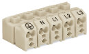 Netzanschlussklemme 272-104 PUSH WIRE 4-polig weiß